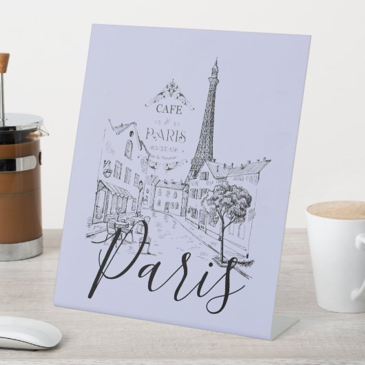 カフェパリペデスタルサイン 台座サイン (インサイチュ)