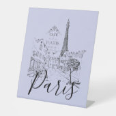 カフェパリペデスタルサイン 台座サイン (正面)