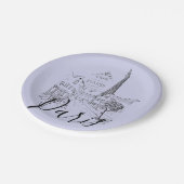 カフェパリ紙プレート ペーパープレート (アングル)