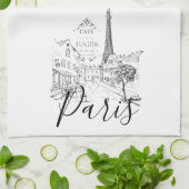 カフェパリ キッチンタオル (折り畳み)