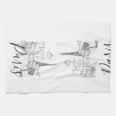 カフェパリ キッチンタオル (横)