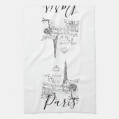 カフェパリ キッチンタオル (縦)