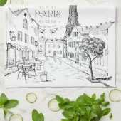 カフェパリ キッチンタオル (折り畳み)