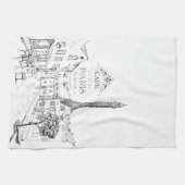 カフェパリ キッチンタオル (横)