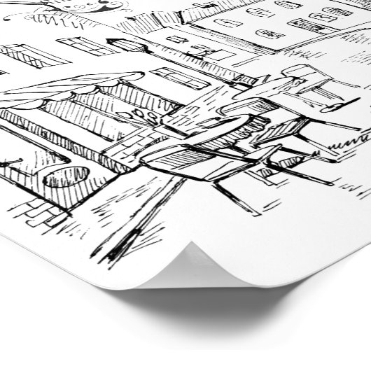 カフェパリ ポスター (角)