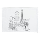 カフェパリ 枕カバー (正面)