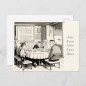 カフェパーソナライズされたはがき ポストカード (正面/裏面)