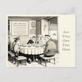 カフェパーソナライズされたはがき ポストカード