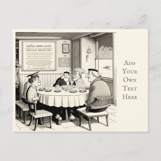 カフェパーソナライズされたはがき ポストカード (正面)