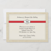 カフェパーソナライズされた協会女性誕生会 招待状 (裏面)