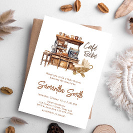 カフェビービーコーヒーベビーシャワー 招待状