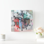 カフェフェルズポイントMD スクエア壁時計 (ホーム)