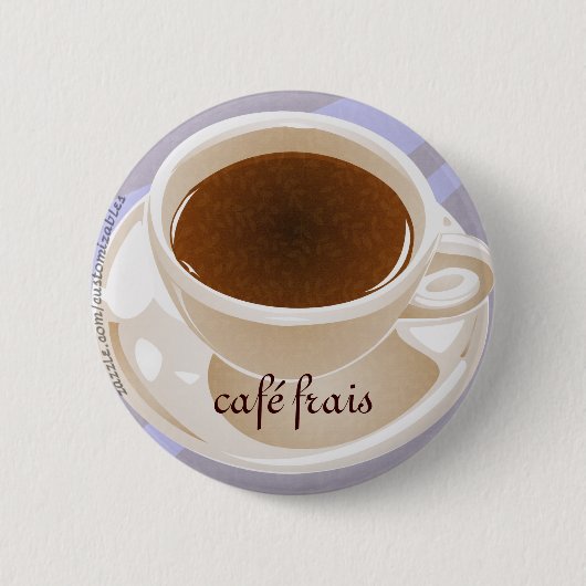 カフェフラワ 缶バッジ (正面)