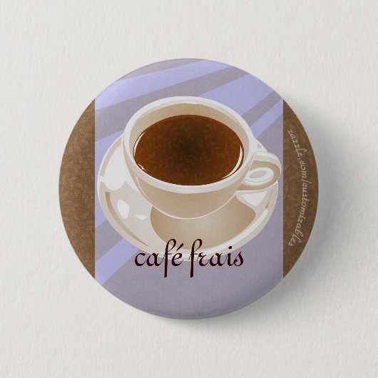 カフェフラワ 缶バッジ (正面)