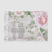 カフェフランスのパリジャンフローラウッドボードデカップージ 薄葉紙 (正面)