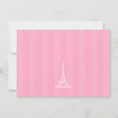 カフェフランスのパリバースデーパーティ招待状 招待状 (裏面)