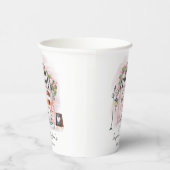 カフェフランスのボンジュールベブパリティベイビーシャワー 紙コップ (右)