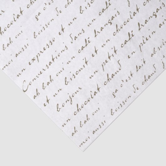 カフェフランスの会話セピア語とフレーズ 薄葉紙 (詳細)