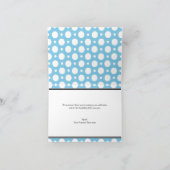 カフェブルー ドット柄 感謝カード 様々な種類 (内部)
