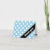 カフェブルー ドット柄 感謝カード 様々な (正面)