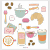 カフェブレックファーストフード シール (シート)