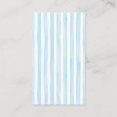 カフェベベーフランスのブルーモダンボーイベビーシャワー エンクロージャーカード (裏面)