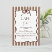 カフェベベ コーヒーベイビーシャワー 招待状 (スタンド正面)