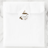 カフェホットコーヒーマグコーヒー ラウンドシール (バッグ)