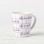 カフェマクシアートオンレインボグリッド カフェラテマグ (右アングル)