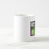 カフェマグに描かれたカエル殺人警察のカートゥーン コーヒーマグカップ (中央)