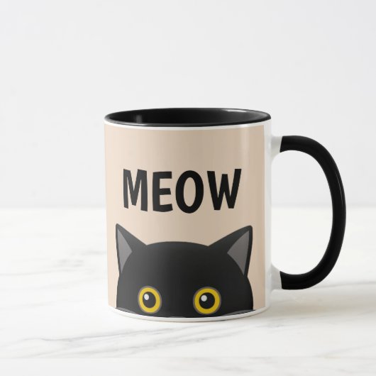 カフェマグの鳴き猫 マグカップ (右)