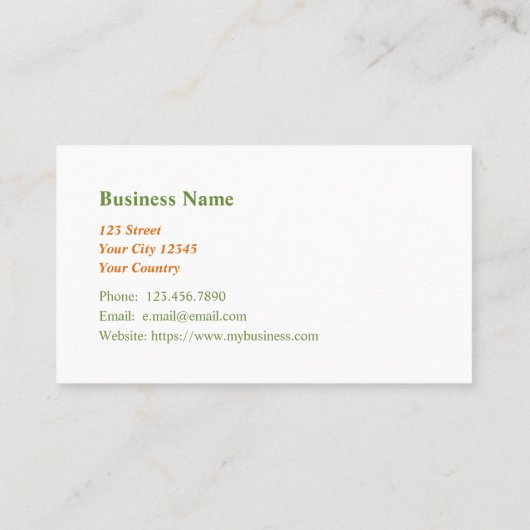 カフェマネージャーカフェテリアケータリング名刺 名刺 (裏面)