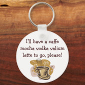 カフェモカのヴォッカ・バリウムを… キーホルダー (正面)