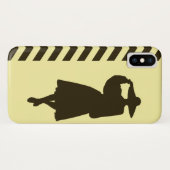 カフェモチャクリームニュートラルシェブロンファッション Case-Mate iPhoneケース (裏面(横))