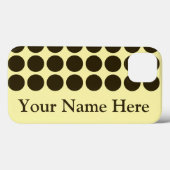 カフェモチャクリームニュートラルドット名入り Case-Mate iPhoneケース (裏面 (横))