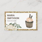 カフェモチャチョコレートカップケーキパティシシェフベーカリー 名刺 (正面)