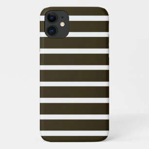 カフェモチャニュートラルストライプホテル iPhone 11 ケース