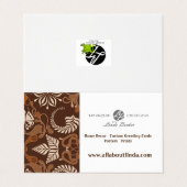 カフェラテカスタマイズ広告可能な曲げ 名刺 (外部フラット)