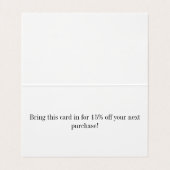 カフェラテカスタマイズ広告可能な曲げ 名刺 (内部フラット)