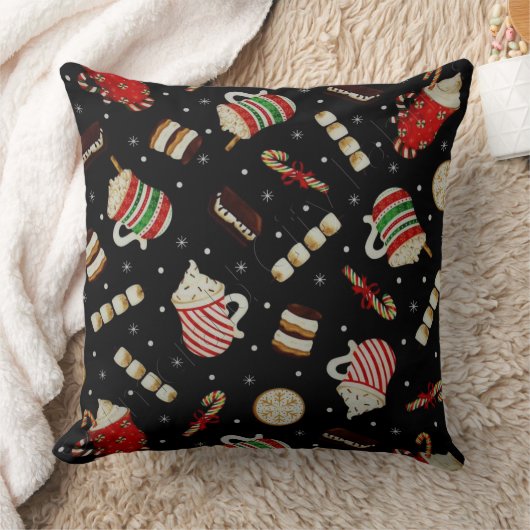 カフェラテクリスマスコーヒー装飾用クッション クッション (ブランケット)