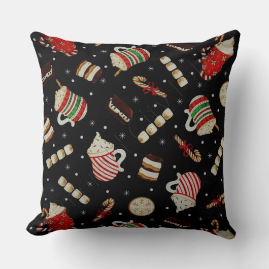 カフェラテクリスマスコーヒー装飾用クッション クッション (正面)
