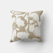 カフェラテドッグウッドフローラ クッション (裏面)