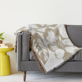 カフェラテドッグウッドフローラ スローブランケット