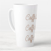 カフェラテ |スクリプシンプルトスタイリッシュタイポグラフィ カフェラテマグ (左アングル)