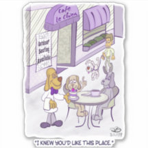 カフェルチエンカスタムカットステッカー