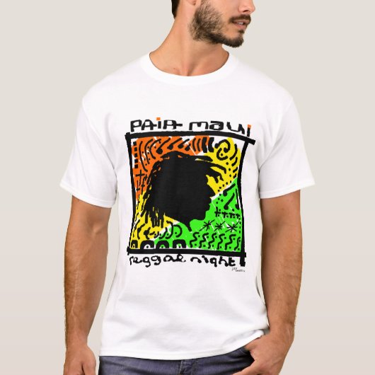 カフェレゲエの夜 Tシャツ (正面)