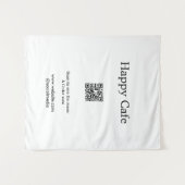 カフェレストランのスキャンを参照してメニュー注文QRホテル タペストリー (正面(横))