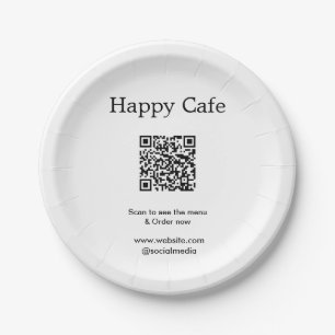 カフェレストランのスキャンを参照してメニュー注文QRホテル ペーパープレート