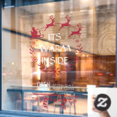 カフェレストランクリスマスカスタムの窓の周り ウィンドウサイン (カフェ窓)