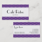 カフェレトロ(うろこ) – 魚の鱗のパターン 名刺 (正面/裏面)